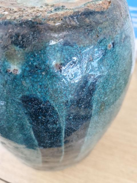 古玩陶瓷馬口窯刻鳥紋罐真品鑒賞圖