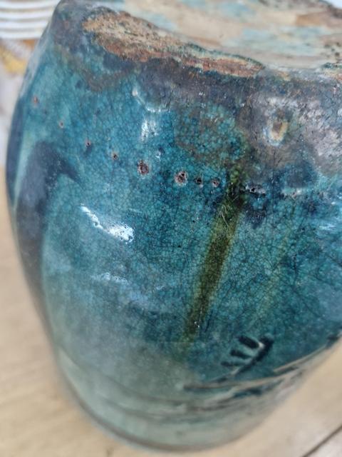 古玩陶瓷馬口窯刻鳥紋罐真品鑒賞圖