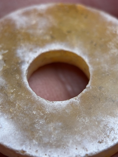 古玩玉器漢素璧真品鑒賞圖