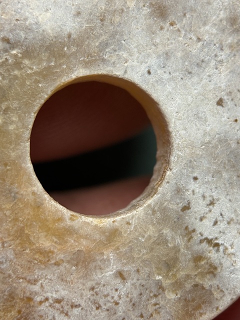 古玩玉器漢素璧真品鑒賞圖