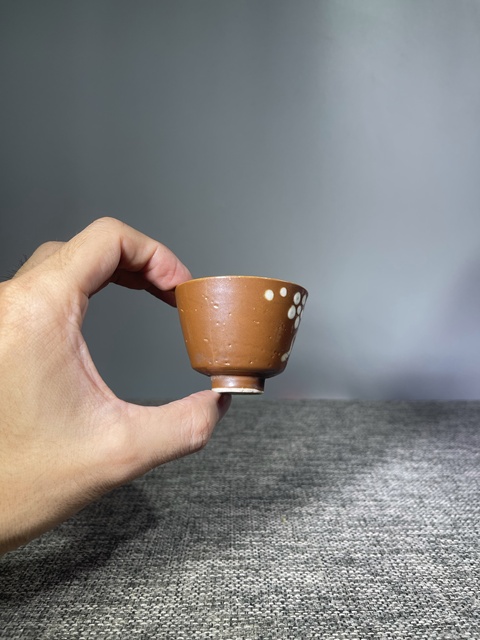古玩陶瓷民國.紫金釉堆白花卉紋杯拍賣，當(dāng)前價格0元