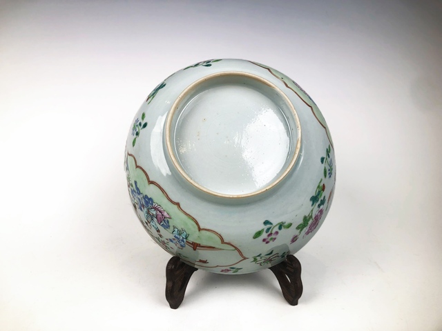 古玩陶瓷清雍乾·粉彩三娘教子圖大碗拍賣，當前價格743元