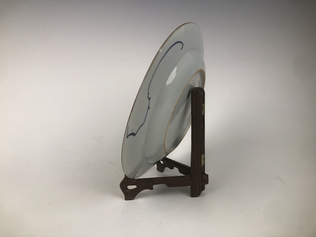 古玩陶瓷清康熙·青花花卉紋盤真品鑒賞圖