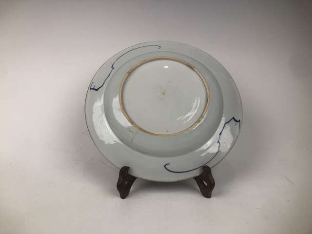 古玩陶瓷清康熙·青花花卉紋盤真品鑒賞圖