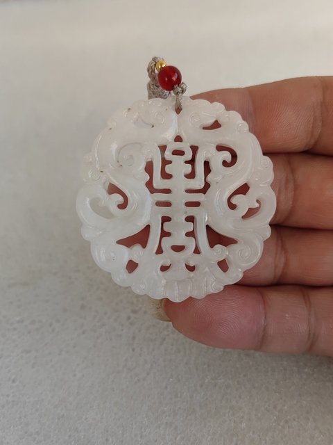 古玩玉器和田玉雕“福壽佩”拍賣，當前價格450元