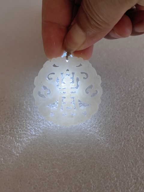 古玩玉器和田玉雕“福壽佩”拍賣，當前價格450元