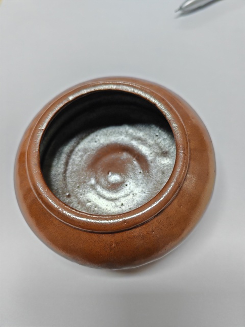 古玩陶瓷紫金釉水盂真品鑒賞圖