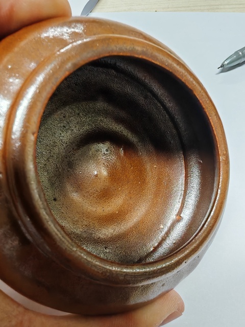 古玩陶瓷紫金釉水盂真品鑒賞圖