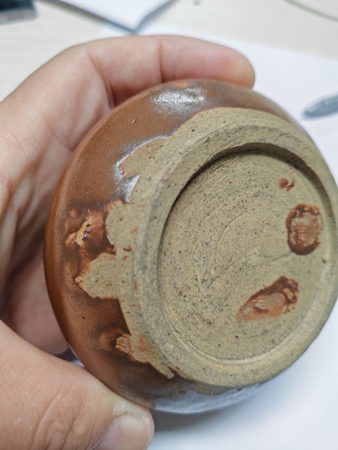 古玩陶瓷紫金釉水盂真品鑒賞圖