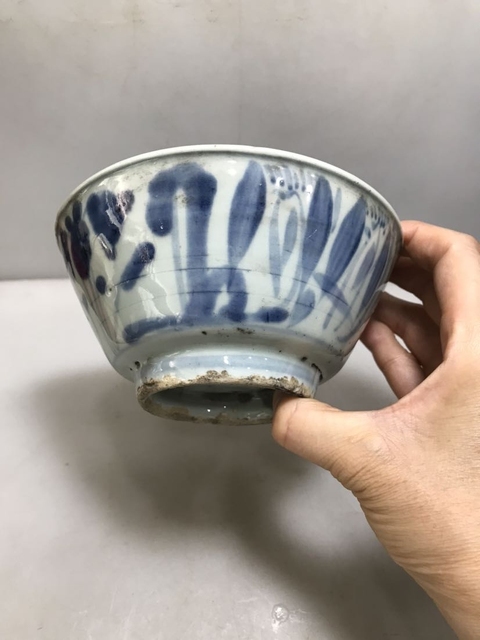 古玩陶瓷青花碗拍賣,當前價格200元