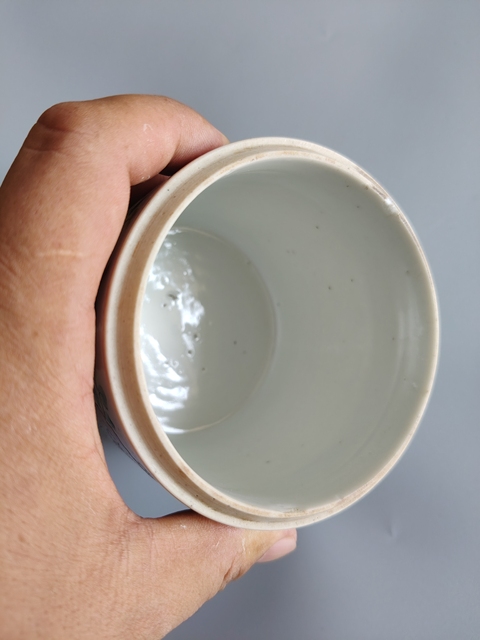 古玩陶瓷飛黃騰達粉彩蓋缸真品鑒賞圖