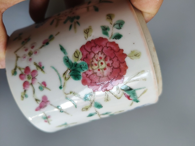 古玩陶瓷飛黃騰達粉彩蓋缸真品鑒賞圖