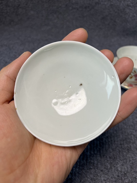 古玩陶瓷粉彩花卉紋三才蓋碗拍賣,當前價格2888元