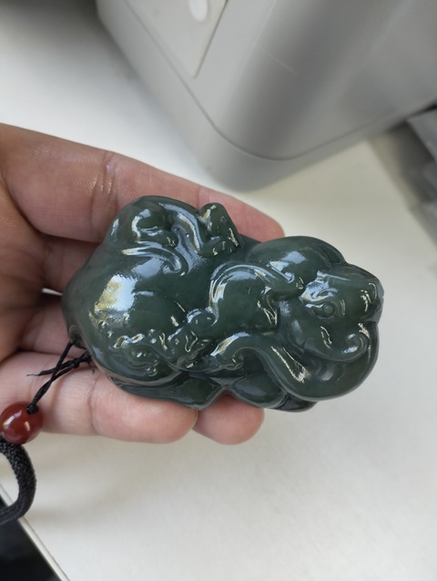 古玩玉器天然和田把件真品鑒賞圖