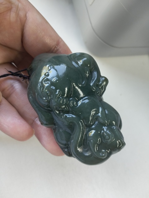古玩玉器天然和田把件真品鑒賞圖