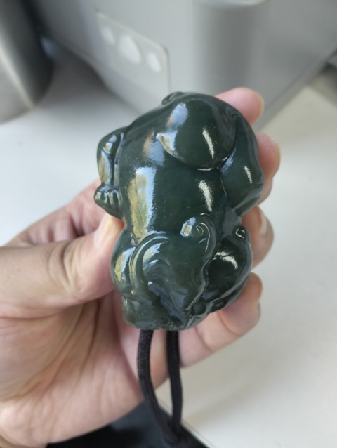 古玩玉器天然和田把件真品鑒賞圖