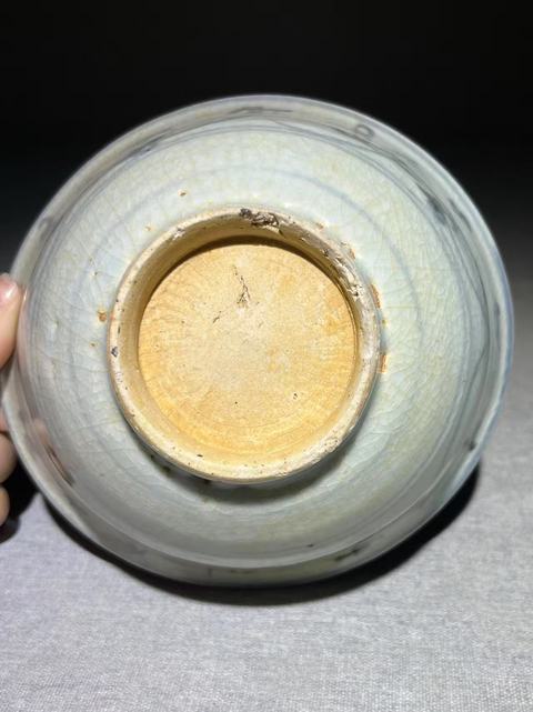 古玩陶瓷青花花卉紋碗真品鑒賞圖