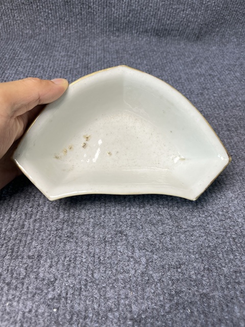 古玩陶瓷淺降彩高士童子紋角碗拍賣，當前價格1388元