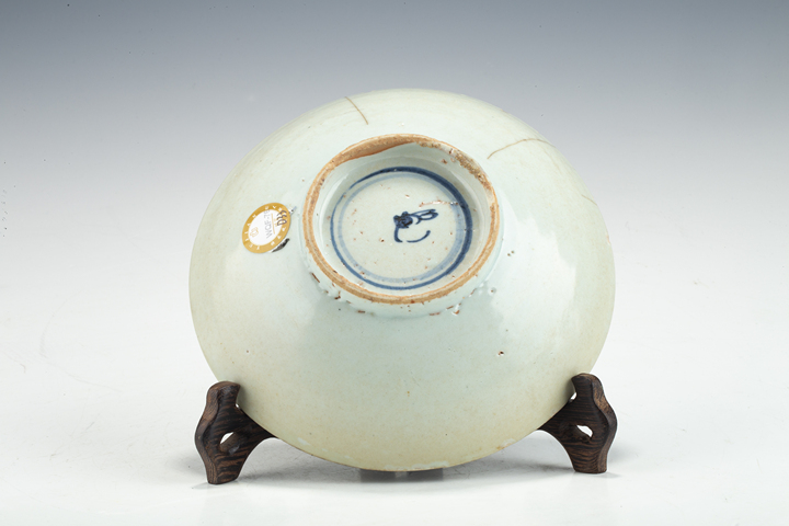 古玩陶瓷清早·青花一葉知秋紋盤真品鑒賞圖