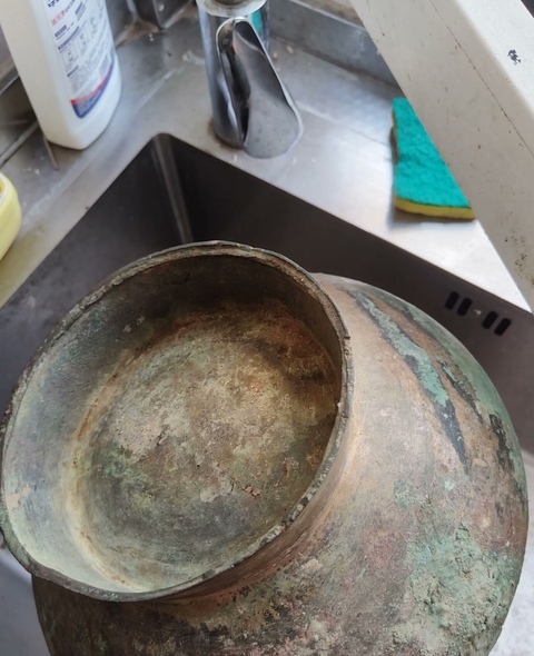 古玩銅器銅賞瓶真品鑒賞圖