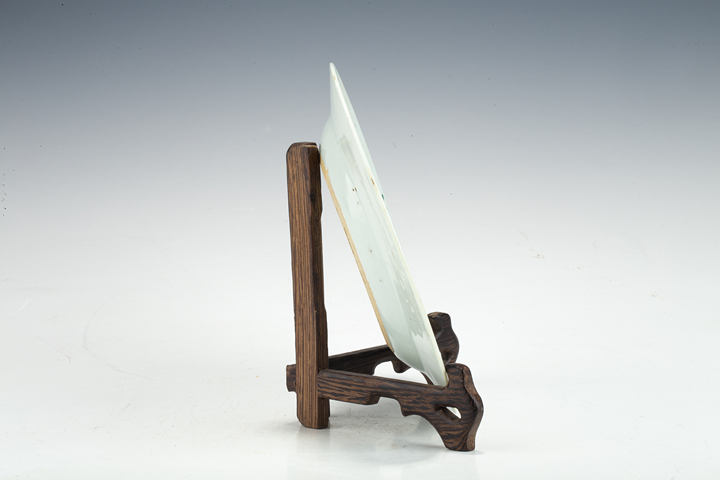 古玩陶瓷清雍乾·粉彩花卉紋折沿盤真品鑒賞圖