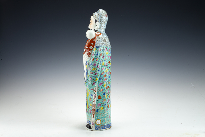 古玩陶瓷民國·粉彩福星塑像拍賣，當(dāng)前價格5564元