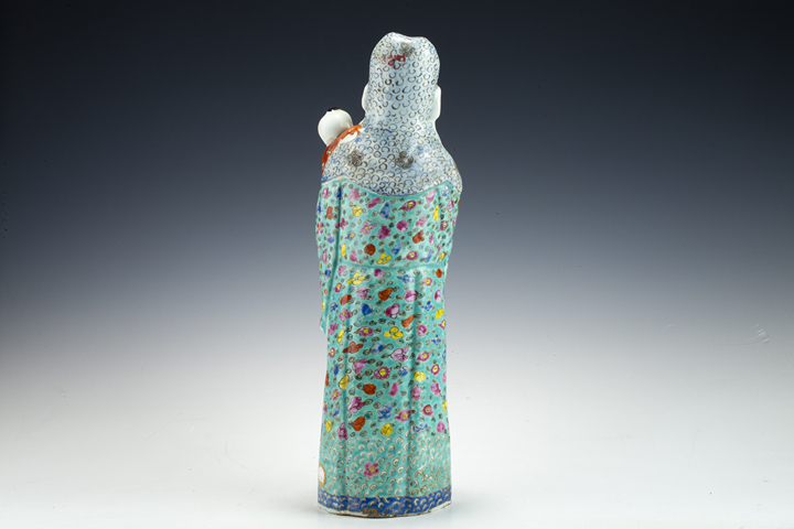 古玩陶瓷民國·粉彩福星塑像拍賣，當(dāng)前價格5564元