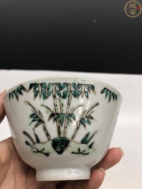 古玩陶瓷清末民初·粉彩竹石詩文蓋碗一套拍賣，當(dāng)前價(jià)格880元