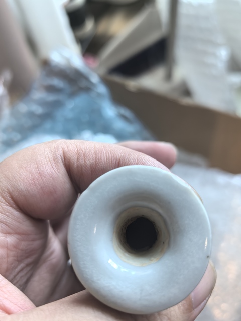 古玩陶瓷青花花卉紋玉壺春瓶真品鑒賞圖