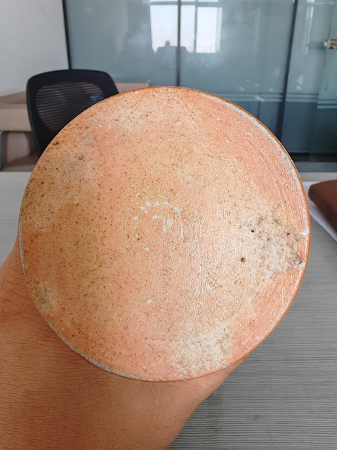 古玩陶瓷五彩花卉紋象腿瓶真品鑒賞圖