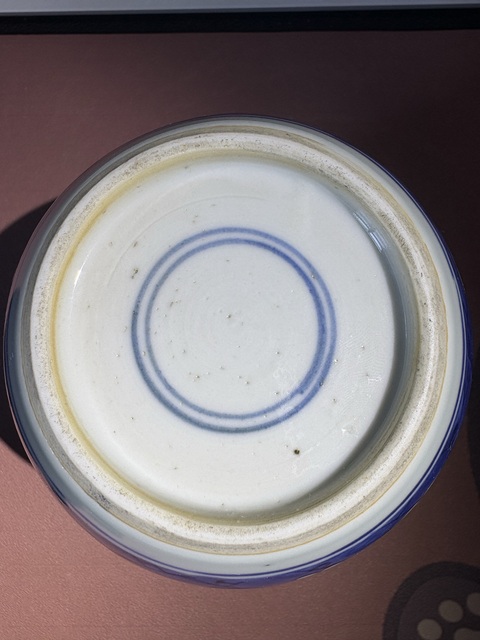 古玩陶瓷青花冰梅罐真品鑒賞圖