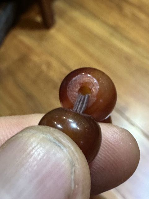 古玩玉器瑪瑙珠串真品鑒賞圖