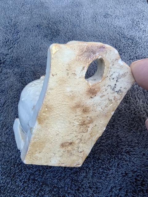 古玩陶瓷青白釉花卉紋油燈真品鑒賞圖