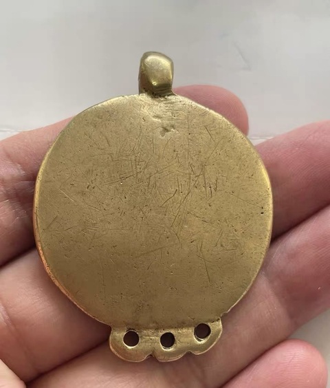 古玩銅器銅九宮牌真品鑒賞圖