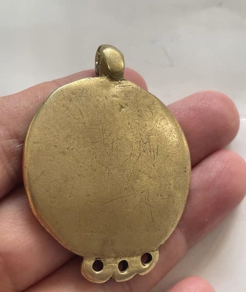 古玩銅器銅九宮牌真品鑒賞圖