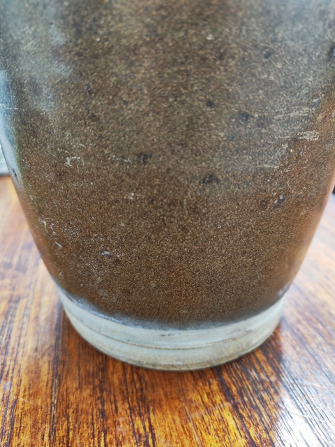 古玩陶瓷茶葉末釉雙系瓶真品鑒賞圖