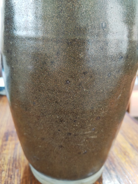 古玩陶瓷茶葉末釉雙系瓶真品鑒賞圖