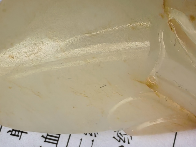 古玩玉器和田玉蓮花掛件真品鑒賞圖
