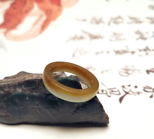 古玩玉器和田玉環真品鑒賞圖
