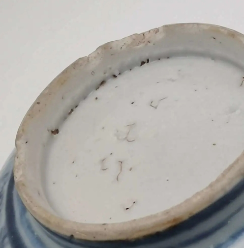 古玩陶瓷青花海螺紋碗真品鑒賞圖