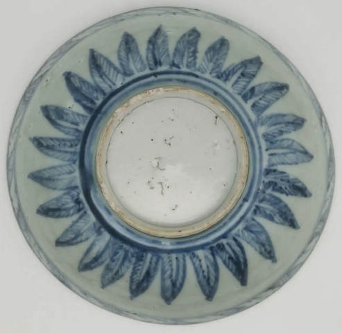 古玩陶瓷青花海螺紋碗真品鑒賞圖