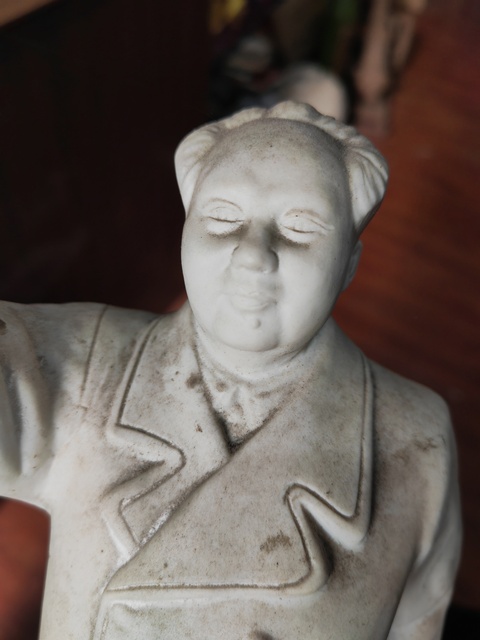 古玩陶瓷生瓷主席造像真品鑒賞圖