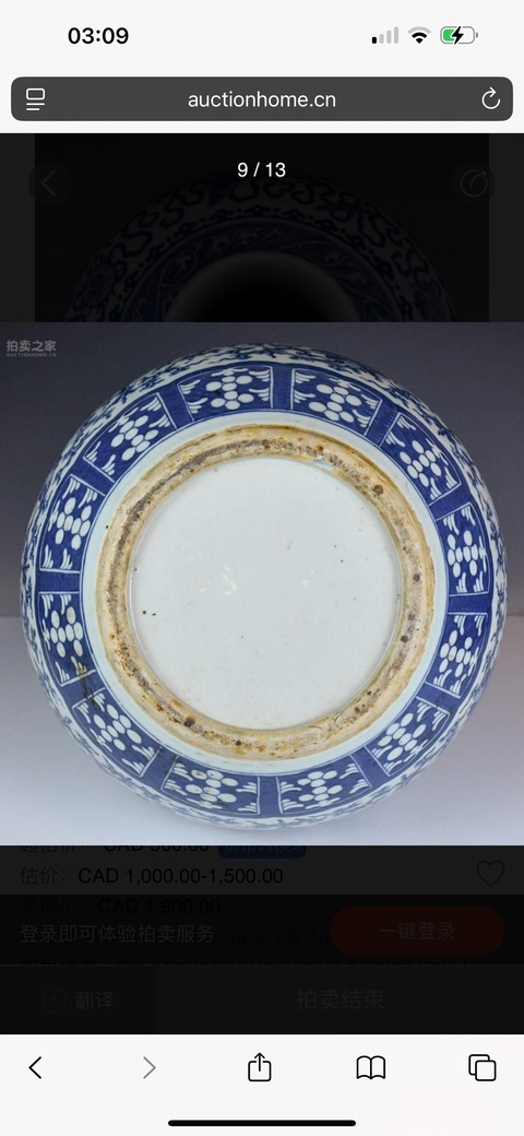 古玩陶瓷青花天球瓶真品鑒賞圖