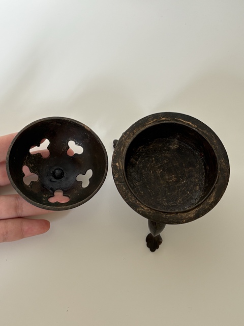 古玩銅器銅三足爐真品鑒賞圖