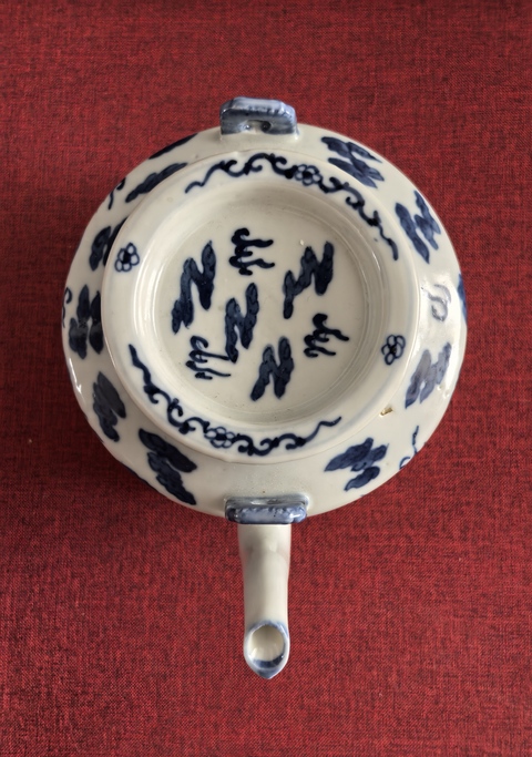 古玩陶瓷道光青花云龍紋提梁茶壺拍賣，當前價格8888元