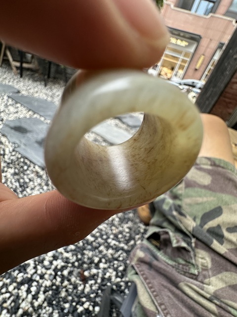 古玩玉器扳指真品鑒賞圖