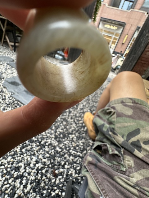 古玩玉器扳指真品鑒賞圖