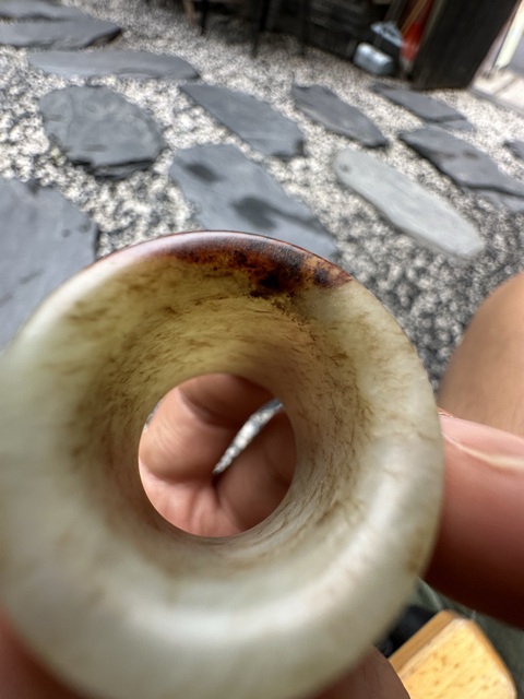 古玩玉器扳指真品鑒賞圖
