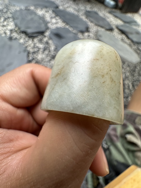 古玩玉器扳指真品鑒賞圖