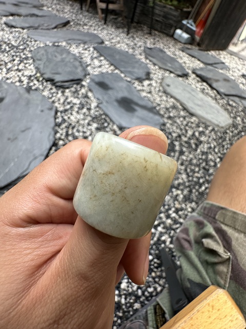 古玩玉器扳指真品鑒賞圖